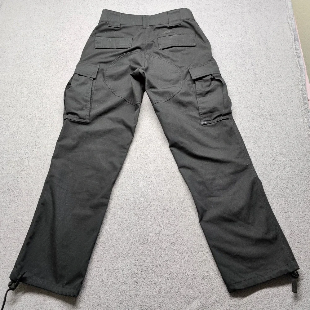 5.11 Tactical Series Cargo Pants Womens Black 4 Regular Fit Utility Straight Leg - Picture 2 of 15